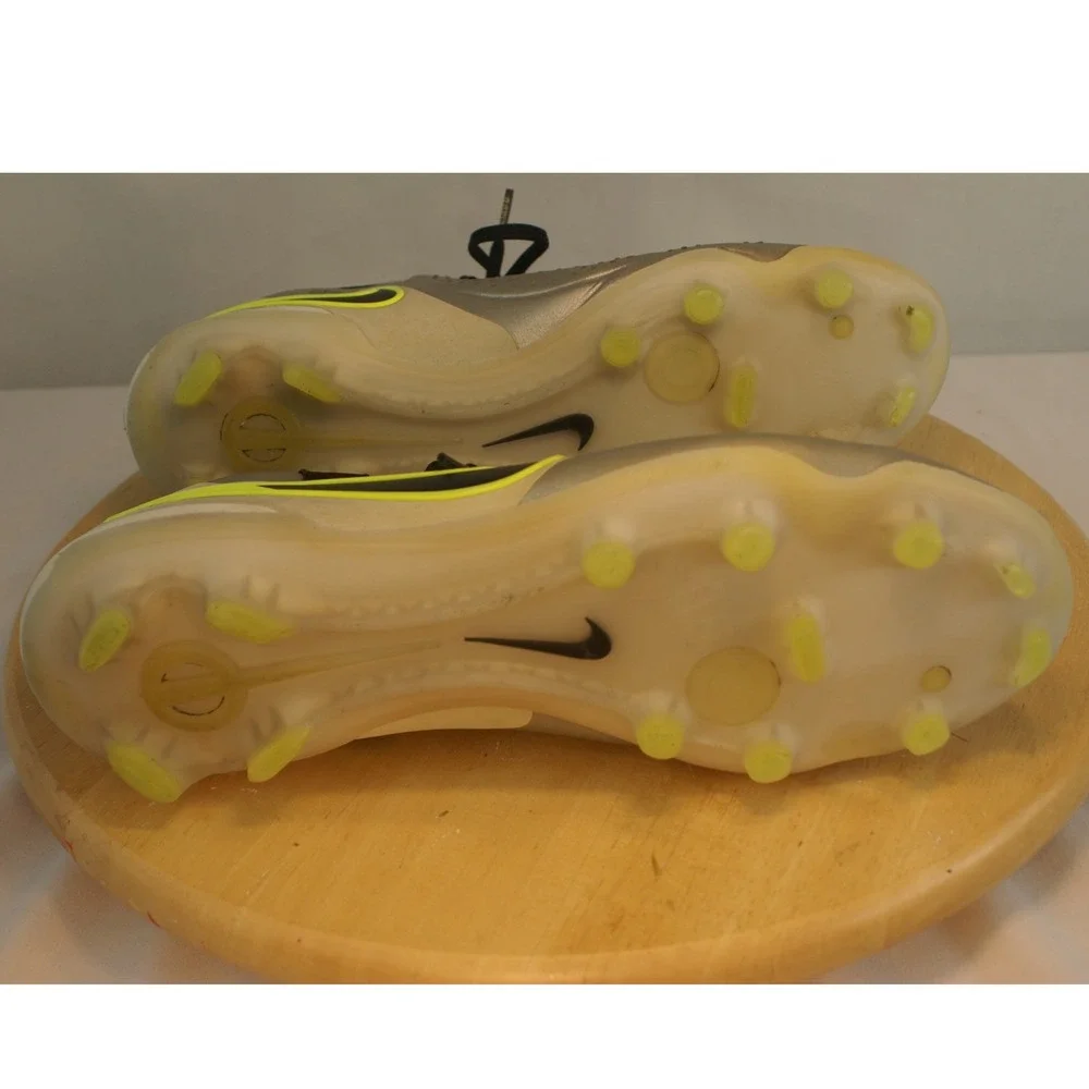 Nike Tiempo Legend 10 Elite FG Soccer Cleats Silver Volt DV4328-001 Mens 8.5 - Picture 10 of 16